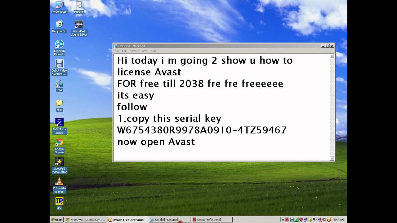 Avast Serial Key 2038 Free Download